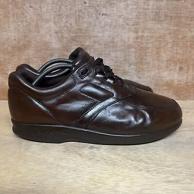 SAS Time Out Brown Leather Comfort Orthopedic Shoes Sneaker Men Size 10.5 M • $25