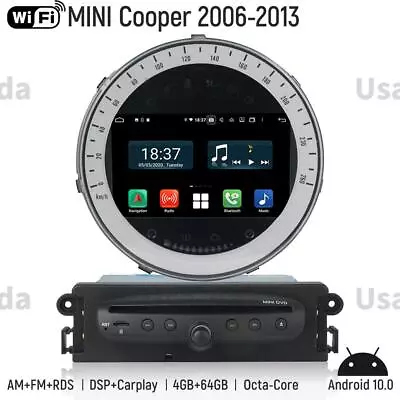 For Mini Cooper 2006-2013 Car GPS Navigation Android Radio Stereo Head Unit4+64G • $499.41