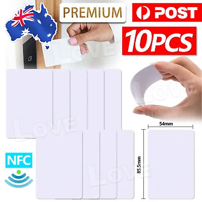 10x NTAG215 NFC White Pvc Card Tag For TagMo Forum Switch Type2 Tags Chip • $4.75