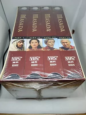 NOS Sealed 4 X VHS TAPE Box Set MASADA Universal (c)1997 PARTS I-IV Hi Fi 83323 • $18.38