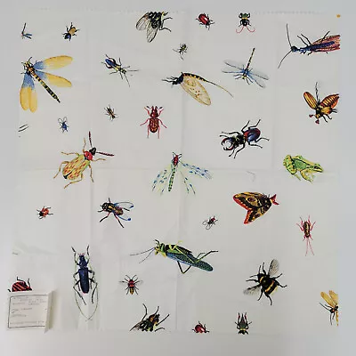 Delfina Duralee Insecta Imperialis Insects Bugs Pattern 25 X25  Showroom Fabric • $70