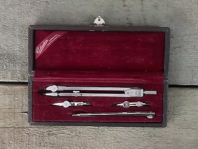 VIntage COLUMBIA 4pc Drawing Drafting Instruments Set Compass Dividers Layout  • $28