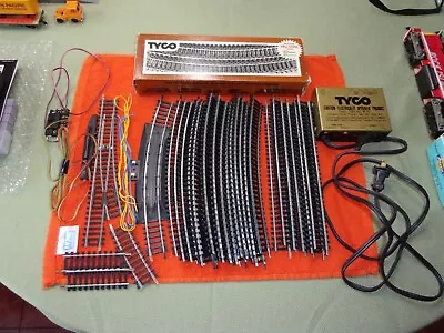 Vintage Lot Of TYCO HO Scale Electric Train TRACK Pieces + Switch + Transformer • $14.99