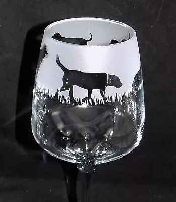 New 'LABRADOR' Hand Etched Large Wine Glass With Gift Box - Unique Gift! • £13.99