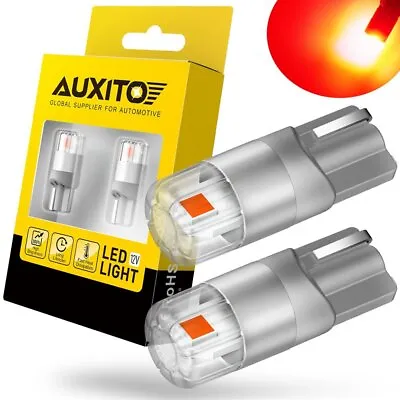 AUXITO RED LED 194 168 T10 Courtesy/ Side Marker/ Glove Box/ License Plate LIGHT • $12.99