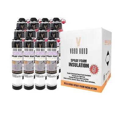 Vega Bond Purplecoat Single Component Closed Cell Spray Foam Insulation -12Packs • $219.99