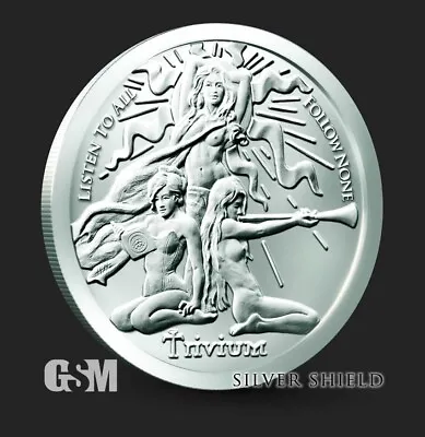 $301.71 • Buy 5 X 2023 - 1 Oz .999 Fine Silver Round Silver Shield Trivium Girls - IN STOCK
