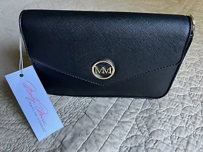 Marilyn Monroe Black Purse Handbag Crossbody Clutch With Gold Chain Bag New • $22.18