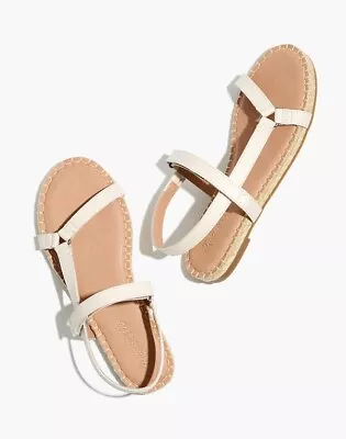 MADEWELL J.Crew NIB $98 Genuine Leather Hallie Espadrille Sandals Shoes Size 9 • $34.99