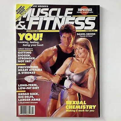 Joe Weider's Muscle & Fitness Magazine February 1988 Daniel Greene & Gail Smith • $17.95