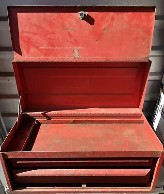 Herbrand Tool Box Top Machinist Tool Chest Vintage Workshop Tools Storage Metal • $69.99