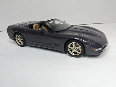 UT Models Corvette Coupe C5 Purple W/ Gold Wheels 1:18 Rare - USED • $50.15