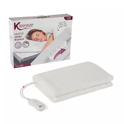 Kleeneze Electric Heated Under Blanket 3 Heat Settings Single/Double/King • £29.99