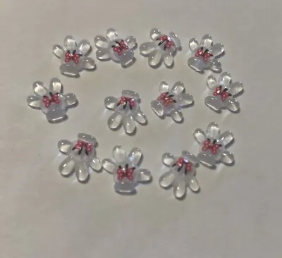 New 12pcs Minnie Mickey Mouse Glove 3D Nail Art Set Of 12 Resin Plastic Charms • $6.99