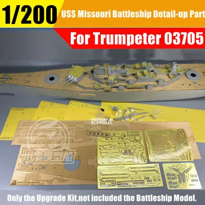 1/200 USS Missouri Battleship Super Detail-up Upgrade Kit For Trumpeter 03705 • $118.95