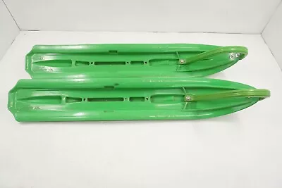 NEW SLP Powder Pro Skis 35-336 W/ Loops 35-158 Green 40  Long X 7  Wide • $299.95