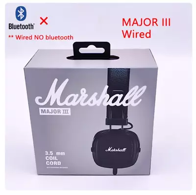 Marshall Major III On The Ear Wireless Headphones - Black • $59.99