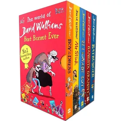 The World Of David Walliams Best Ever 5 Books Collection Set Paperback NEW • £13.99