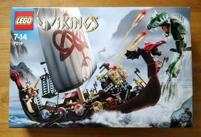£385 • Buy LEGO Viking Ship 7018 Challenges The Midgard Serpent In 2005 - New, Sealed,  VGC