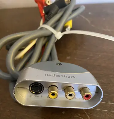 Radio Shack Gs Rca Audio Video 1m 2f & S-video 2f 1m To Audio Video Cable Hub • $8