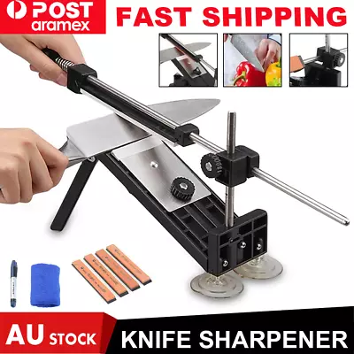 Professional Chef Knife Sharpener Kitchen Sharpening System Fix Angle 4 Stones • $21.99