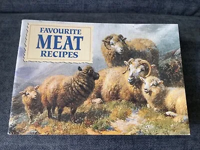 Favourite Meat Recipes Softcover Book Nostalgic Illustrations J Salmon VGC • £1.99