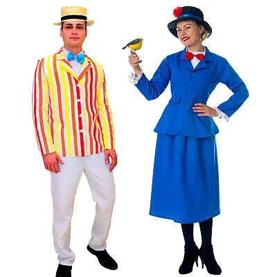 Mary Poppins Ladies Fancy Dress Victorian Nanny Adults World Book Day Costume Lo • £19.99
