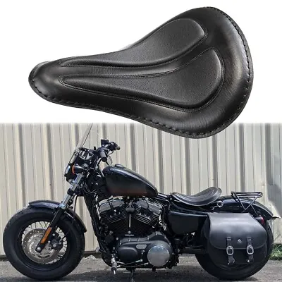Motorcycle Black 13  Spring Solo Seat For Harley Softail Springer Chopper Bobber • $75.11