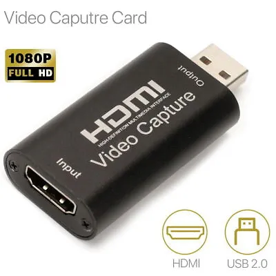 £8.99 • Buy HDMI Video Capture Card Screen Record USB 2.0 1080P Game HD Video Capture Card