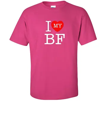 I Love (heart) My Boyfriend BF T- Shirt Size Medium • $7.99
