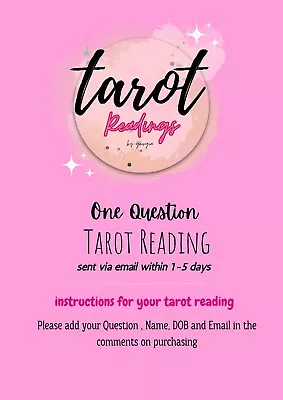 One Question Tarot Reading - FAST - Via Email • £4.50