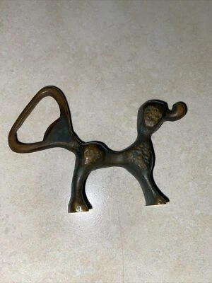 $29 • Buy Vintage Hakuli P417 Brass Poodle Dog Bottle Opener Made In Israel