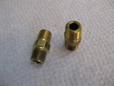 1/8 NPT X 1/8 NPT Male Brass Coupling  2pc Lot Parker PHC2 16P-2 • $7.95