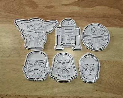 $7.95 • Buy Star Wars Cookie Cutter & Embosser For Fondant Playdough. Lots Of Designs