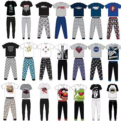 Mens/Boys Character Pyjamas PJ Set Jersey Cotton Size SMLXL • £16.95