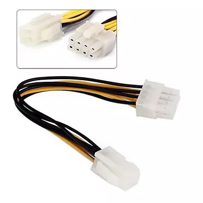 ATX 4 Pin Male To 8 Pin Female EPS Power Cable Cord Adapter CPU Power Supply • £2.46