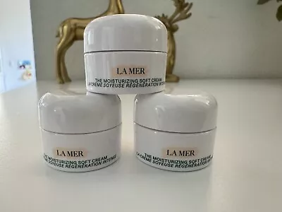 3 X La Mer Moisturizing Soft Cream TRAVEL SIZE  .12 Oz/3.5 Ml Fresh • $29.95