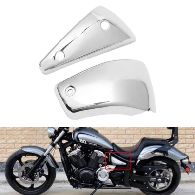 $55.99 • Buy Chrome Battery Side Fairing Covers Fit For Yamaha V Star 1300 XVS1300 2007-2017