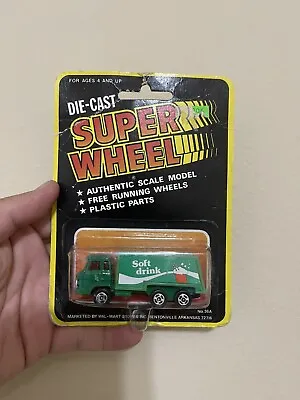 Vintage 70's Super Wheels Green 7-UP Truck *made In HONG KONG* Free Shipping  • $19.95