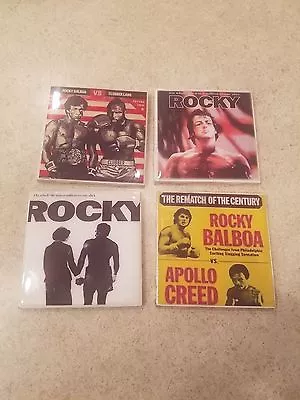 Rocky Movie Themed 4x4 Ceramic Coasters Handmade  • $20