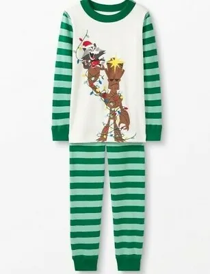 Hanna Andersson Organic Long John Pajamas PJs Disney Marvel 6 12 Months 70 Groot • $9.99