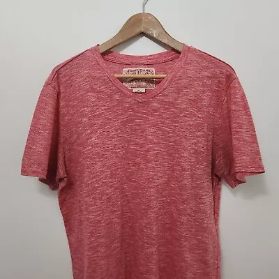 BKC Men's Pink V Neck T Shirt Lightweight Size XL • $8.99