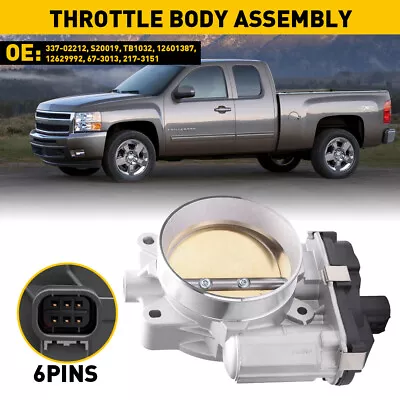 Throttle Body For Chevrolet Chevy Silverado 1500 2500 6.0L 5.3L 4.8L 2009-2013 • $69.99