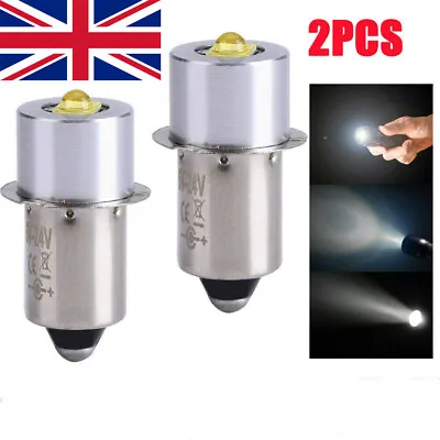 3V-6V 1W LED Upgrade Bulb Maglite Cell Flashlight Torches Light LED Bulbs P13.5S • £6.83