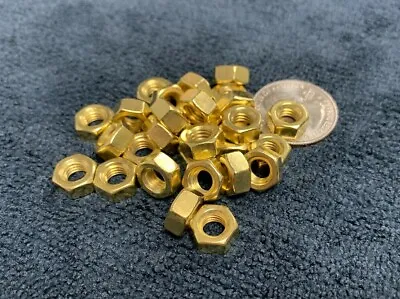 Brass Metric Hex Nuts DIN 934 Metric Nuts M2 M3 M4 M5 M6 & M8 Yellow Brass • $0.99
