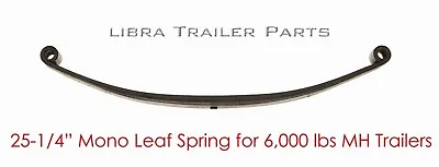 New MH Trailer Leaf Spring Mono Leaf Double Eye 3000lbs For 6000 Lbs Axle -20001 • $55.66