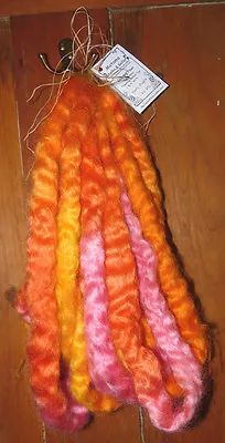 Motomo Gallery / Hand Dyed Yearling Mohair Top / 8.3 Ozs. / Early Maple • $33.20