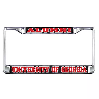 UGA UNIVERSITY OF GEORGIA  ALUMNI  Chrome License Plate Tag Frame • $16.99