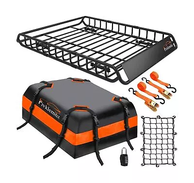 Roof Rack Basket 51  X 36  X 5  Universal 250LB Heavy Duty Rooftop Cargo Carr... • $312.18