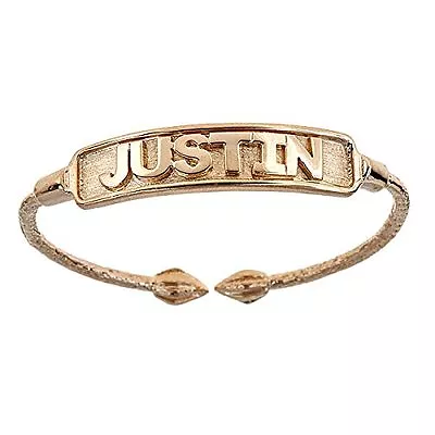 Name Plate West Indian Baby Bangle 14K Yellow Gold (MADE IN USA) • $1153.90